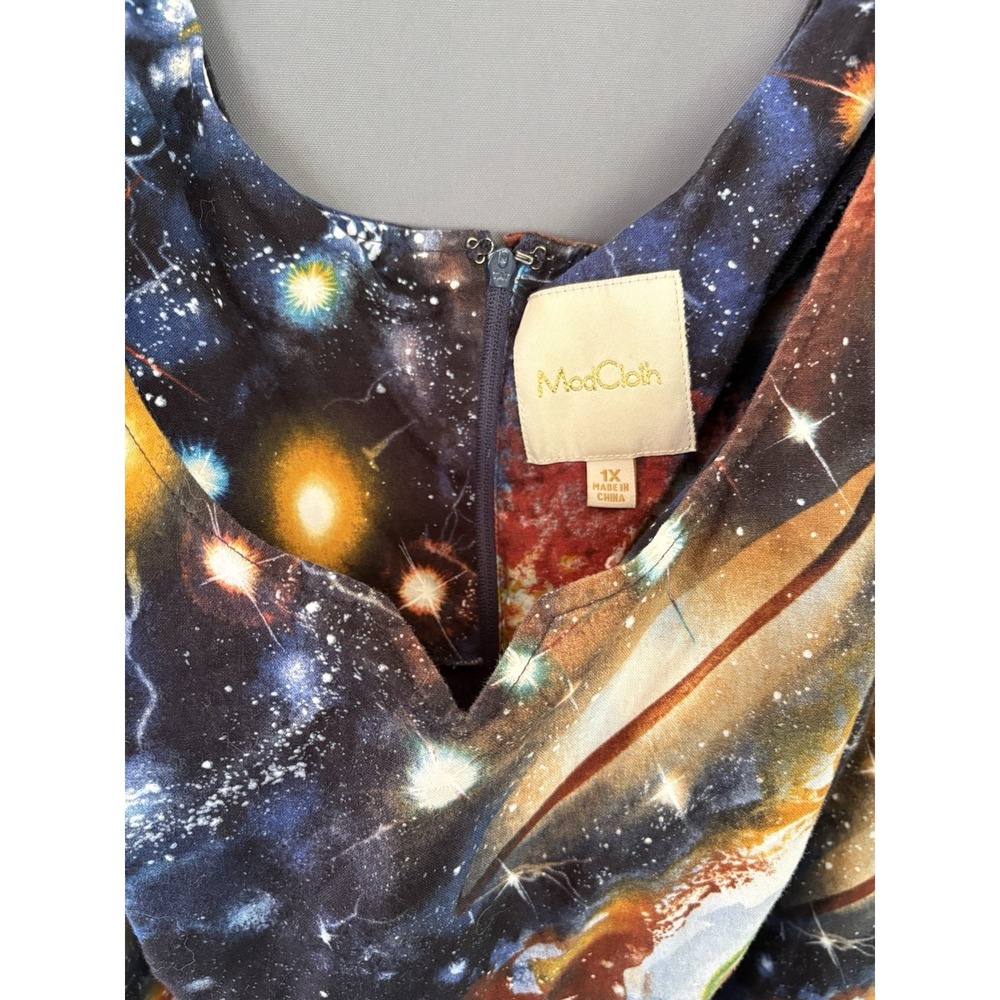ModCloth "The Way I Galaxy It" Sleeveless Dress with Pockets - Picture 5 of 11